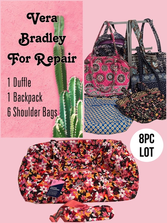 Vera Bradley Handbags - Vera Bradley Pink Floral 8-Piece Women’s Bag Set - Mixed Floral Prints